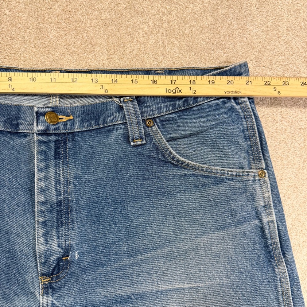 Wrangler RIGGS Workwear Jeans Mens 42x30 Blue Bundle 3 Pair Relaxed Fit Denim - Picture 5 of 16